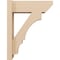 Ekena Millwork 5 1/2-in W x 14-in D x 18-in H Balboa Slat Rough Cedar Woodgrain TimberThane Outlooker, Primed Tan OUTUR055X14X18BOA24RCPR - alternate 5